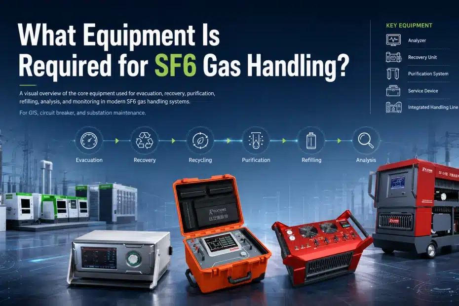 Complete SF6 gas handling equipment and process overview